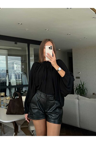 ln8 Deri Şort Siyah
