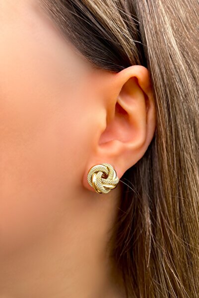 Altınaşkı Aşk Düğümü Altın Küpe