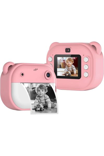 Zen Store كاميرا رقمية فورية للأطفال، عدسة مزدوجة، 1080 بكسل، شاشة 2 بوصة