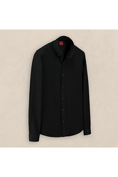 Sarar İNTERVİEW Goias Soho Slim Siyah Gömlek