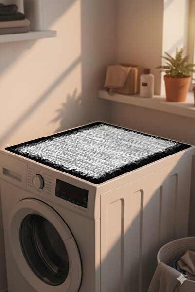 FOREVER ALDORA Washing Machine Cover Non-Slip Decorative Leather Based Bathro...