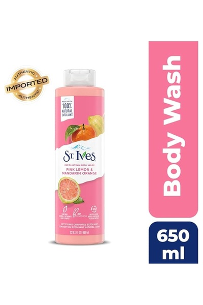 St. Ives غسول للجسم 650 مل برائحة الخوخ والياسمين المنعش