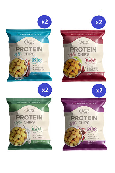 Clean Powders Protein Chips 50 Gr Sağlıklı Atıştırmalık 8 Adet Mix Paket