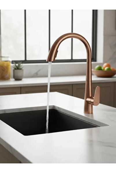 Fualora Hidden Spiral Kitchen Sink Faucet Rose