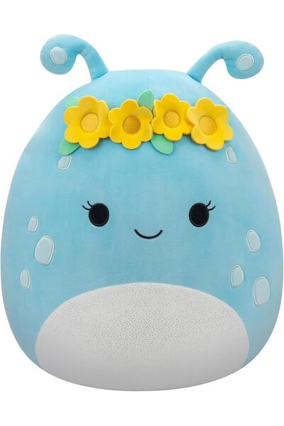 Generic Jazwares 12 inch Medium Plush Neelu Pastel Blue Alien with Flower Crown - Kellytoy