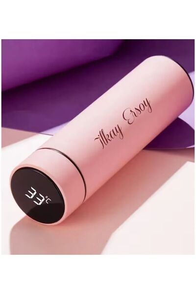 GiralStore Kişiye Özel Siyah Dereceli Çelik Dijital Led Sıcaklık Göstergeli A...