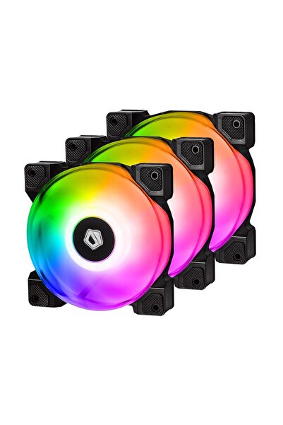 ID-COOLİNG Set 3 ventilatoare DF-12025 120mm iluminare aRGB