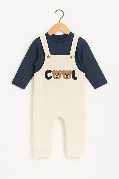 BUUFUU Baby Romper and T-Shirt Set Long Sleeve Cool Patterned