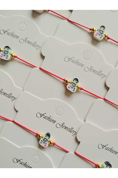 Nas Aksesuar Graduation Gift for Preschool Student Snowman Unisex Bracelet 10 Pieces