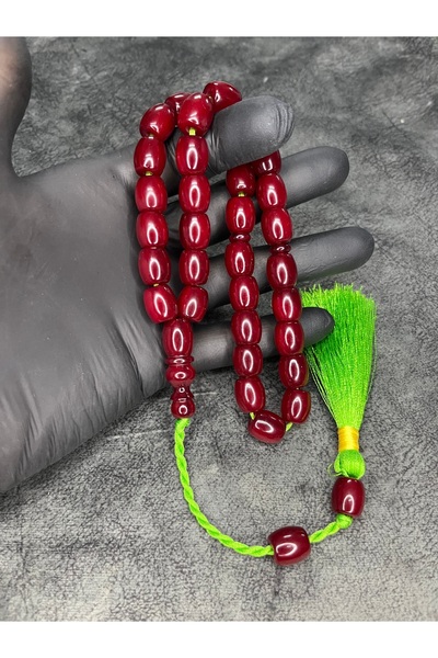 Mos Tespih Large Size High-End Rope Tassel Ottoman Imitation Tightening Amber Prayer Beads