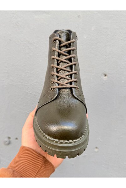 Neco 100% Genuine Leather, Short Women's Boots, Soft Rubber Sole, Fur Inner Lining with Zipper (751-816)