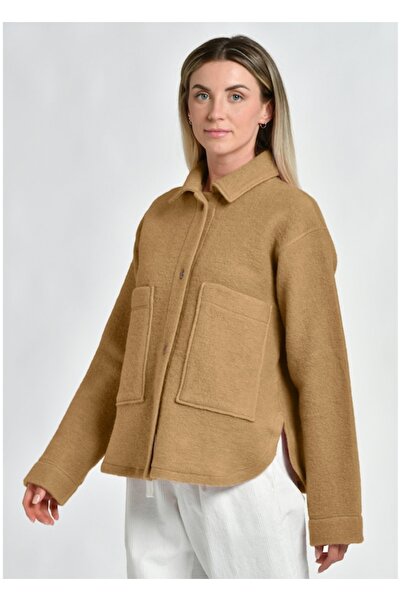 Deha Women's Jacket, beige, 80% wool, size M (INTL)