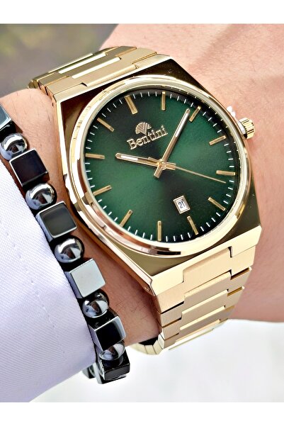 Bentini Men's Wrist Watch with Calendar – Steel Band, 3 Atm Water Resistant, ...
