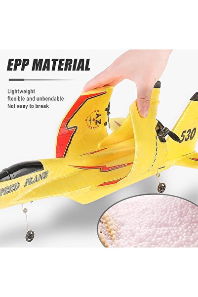 Generic AYEBIA 2.4GHz 2CH Remote Control Airplane RC Glider EPP Foam with LED Light (Blue)