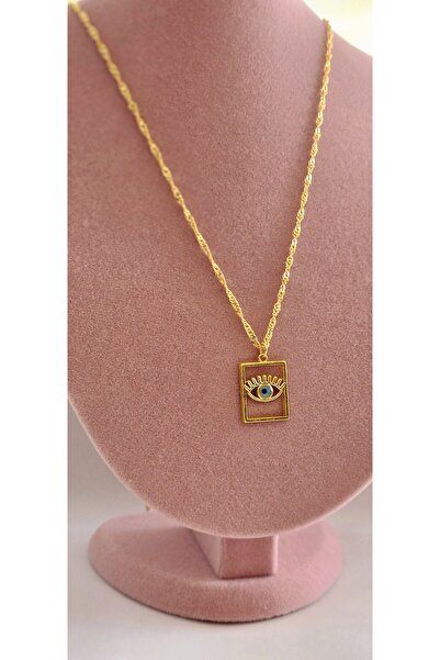 Lion Uzun nazar boncuklu kolye