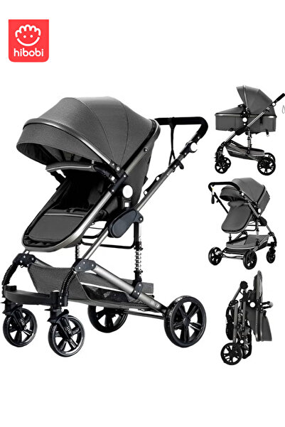 hibobi Luxury Portable Baby Stroller: 0-3 Years, Multi-Functional Design for Elite Saudi Families