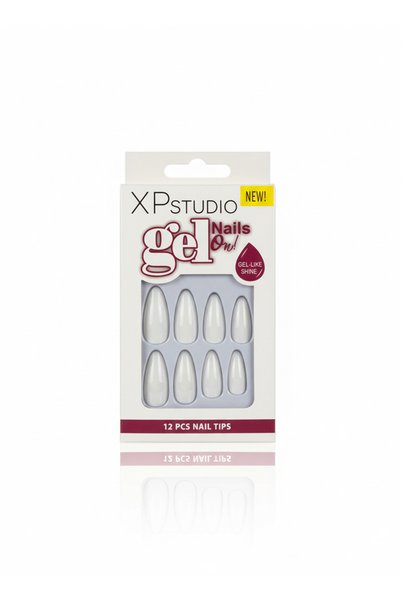 XP Takma Tırnak Jel Yapıştırıcılı Beyaz 12'li