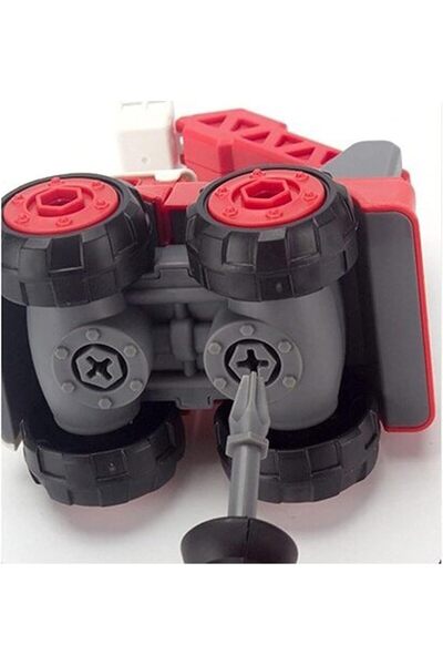 Generic FITTO Take Apart Fire Truck Playset with Screwdriver - STEM Toy for 3+ Years