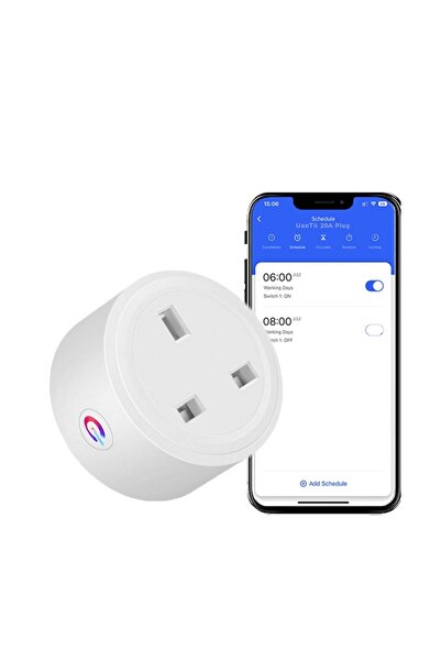 UanTii wifi Smart Plug 20A WiFi Tuya Socket Timer Schedule Plug Works with Alexa and Google Home, No