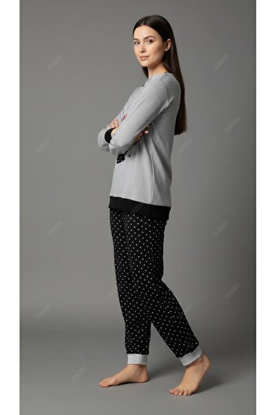 new ats Raporlu Interlock Cotton Pajama Set