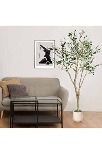 ZVEZVIA 180cm Artificial Olive Tree with Fruits for Indoor/Outdoor Modern Home & Office Decor - Perfect Gift