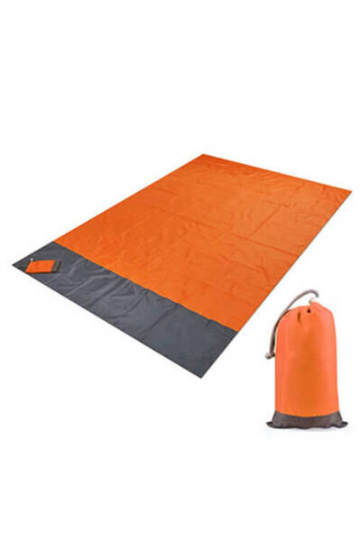 SMANIA Relaxnow Portable Beach Mat, Water-resistant Orange (200 × 210 cm)