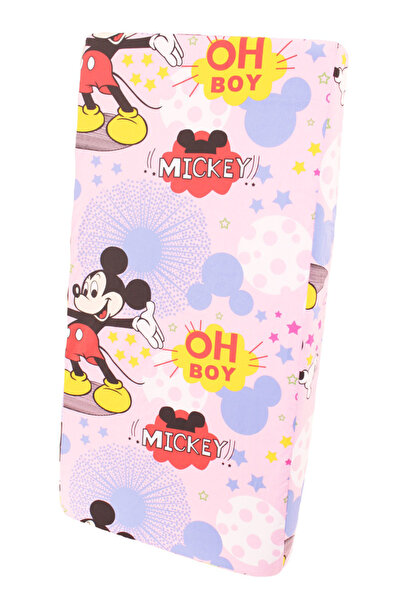 PRICHINDEL Cearșaf cu elastic în bumbac Oh boy, roz, 120x60 cm