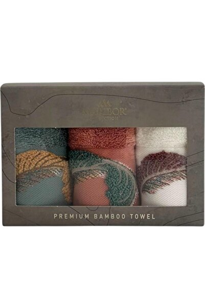 MARİBOR PİUMA-NAKIŞLI BAMBU MUTFAK HAVLUSU 30X50 3'lü