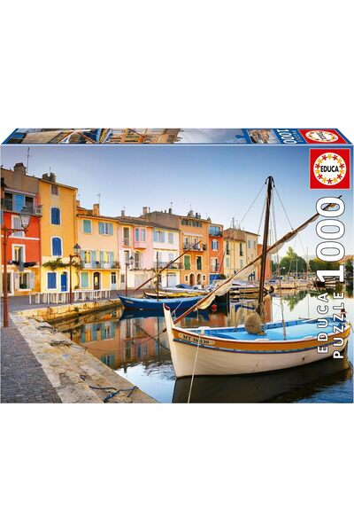 EDUCA أحجية الصور المقطوعة - تصميم ميناء مارتيغ، مدينة بروفانس