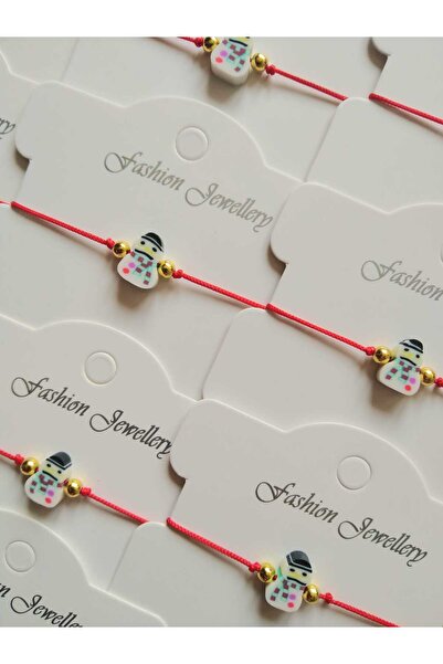 Nas Aksesuar Graduation Gift for Preschool Student Snowman Unisex Bracelet 10 Pieces