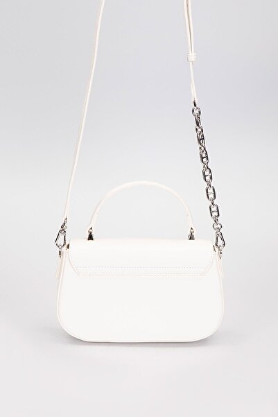 Levidor White Shoulder Bag with Accessory Cover