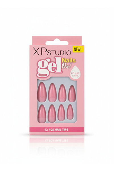 XP Takma Tırnak Jel Yapıştırıcılı Pembe 12'li