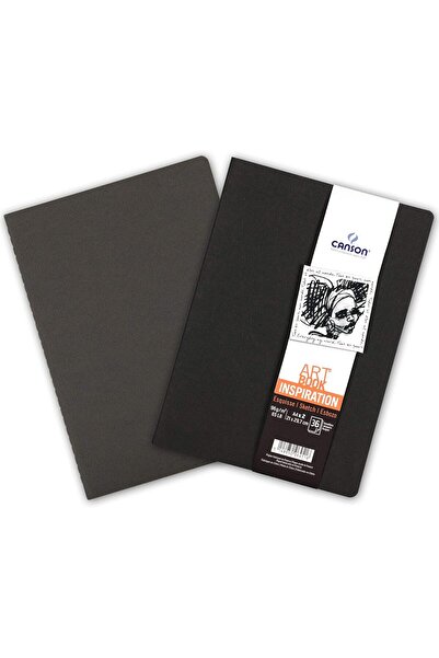 Canson A4 Sketch Book, Black, Size 21 cm x 29.7 cm