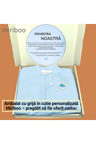 Miriboo Sleeping bag with feet 1–2.5 years, 1 TOG, 100% Cotton, Removable Sleeves, Temperature Indicator