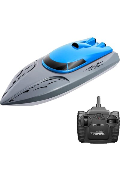 EACAM قارب سباق 806 2.4G RC - قارب سباق عالي السرعة 20 كم/ساعة مع تحكم عن بعد...
