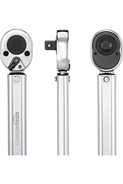 Amazon basics 1.27 CM Drive Click Torque Wrench - 6.09-68.04 M-KG, 27.1-203.5 Nm