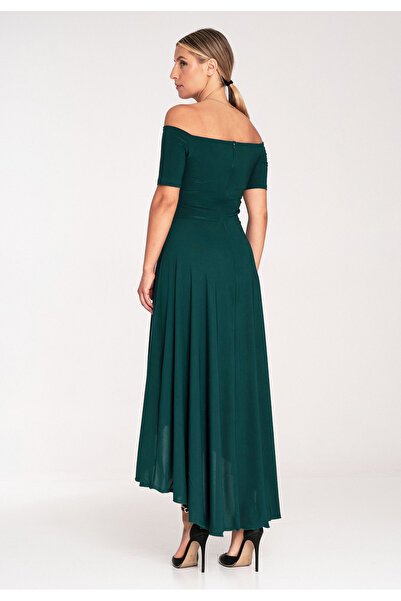 Figl Long evening dress - maxi evening dress - green dress M1032 size S