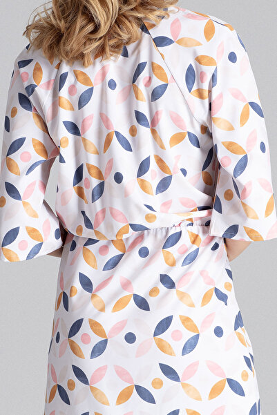 Figl Elegant dress with geometric pattern - Modern design M656 size S