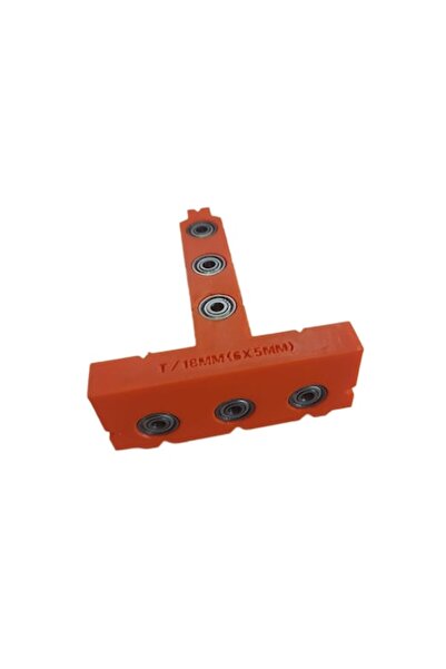 OEM T-shaped hard plastic furniture jig for euro screws, 6 × 5mm holes