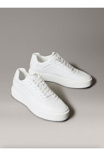 Calvin Klein Smooth Leather Logo Trainers