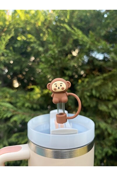 YuccaCo Accessorize Your Life Termos Uyumlu Maymun Aksesuar/ Maymunlu Pipet K...