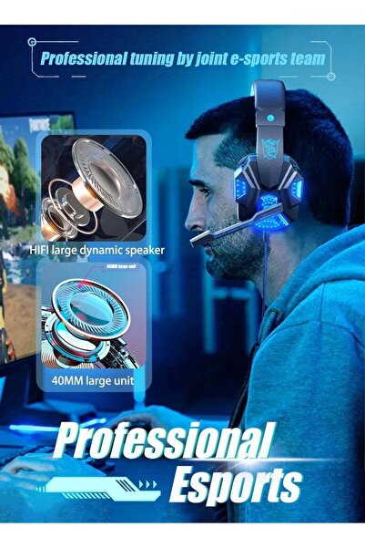 Generic Wired Over-Ear Gaming Headphones for PS4/PS5/XOne/XSeries/Nintendo Switch/PC