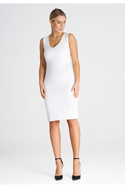 Figl Simple foam dress - white strap dress M978 size M