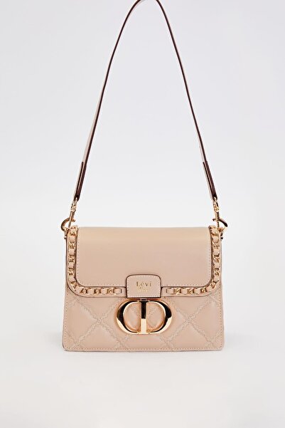 Levidor Mink Knitted Cover Model Shoulder Bag