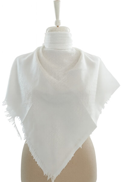 TRModam قطعة قماش قطنية |   بطانية مربعة للجنسين بنمط كلاسيكي مقاس 100x100 سم