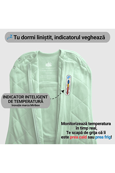 Miriboo Baby Changing System, Convertible, 0-6 Months, 1 TOG, PREMIUM Bamboo, Temperature Indicator