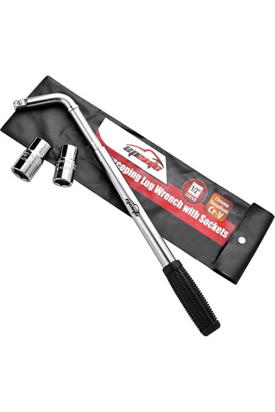 genernic EPAuto Telescoping Lug Wrench, Wheel Wrench with CR-V Sockets (17/19...