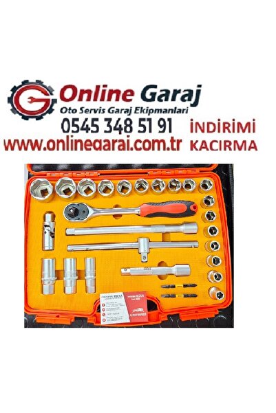 Rico 1/2 25 Piece 6 Corner Socket Set Bits Set Gift