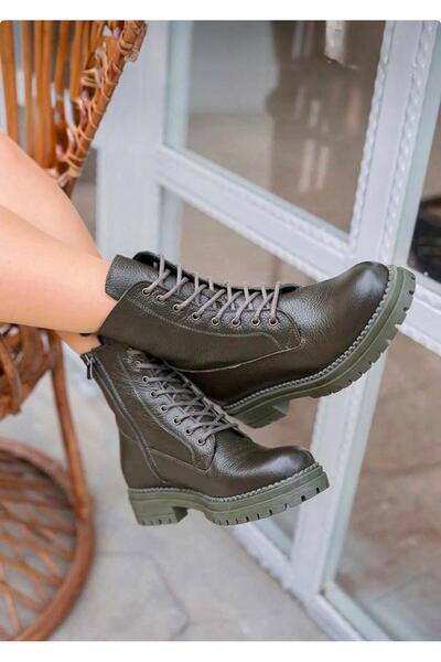 Neco 100% Genuine Leather Women's Original Boots, Non-Slip Soft Rubber Sole, Fur Inner Lining (753-750-819)