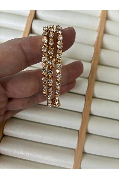 ARİ TAKI Elastic Rose-Gold Steel Bracelet